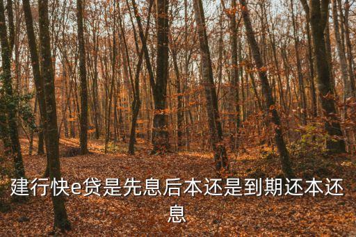 建行快e貸 提現(xiàn)利息怎么算，建行快貸利息怎么計(jì)算
