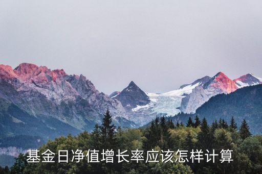 凈值增長(zhǎng)率怎么計(jì)算公式，基金日凈值增長(zhǎng)率應(yīng)該怎樣計(jì)算