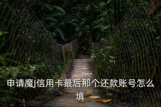 自動還款怎么填寫，申請魔J信用卡最后那個還款賬號怎么填