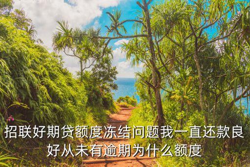 好期貸凍結(jié)了怎么解凍，招聯(lián)好期貸逾期半年多額度被凍結(jié)還清以后額度還會(huì)給解開(kāi)么