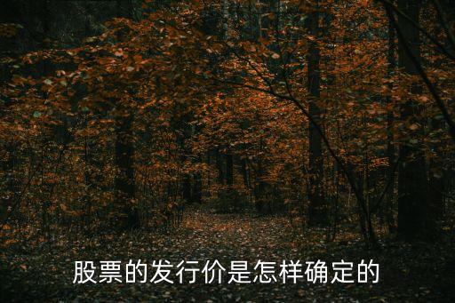 股票的發(fā)行價(jià)是怎樣確定的