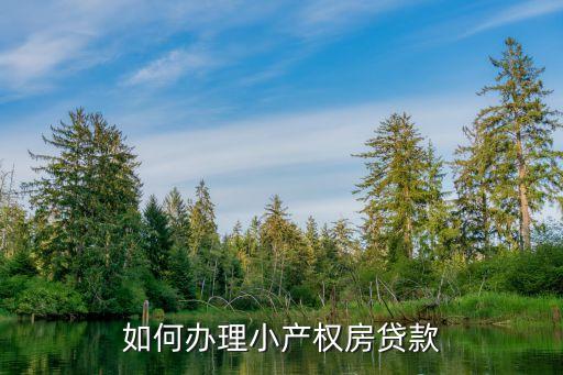 買小產(chǎn)權(quán)房怎么貸款，我想問一下小產(chǎn)權(quán)房貸款怎么辦理