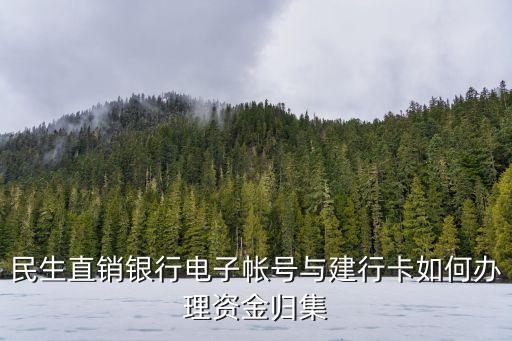 民生直銷銀行電子帳號(hào)與建行卡如何辦理資金歸集