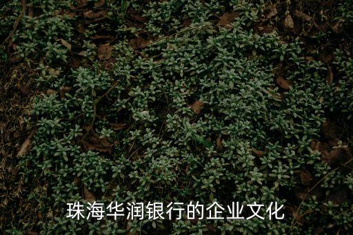 珠海華潤銀行的企業(yè)文化