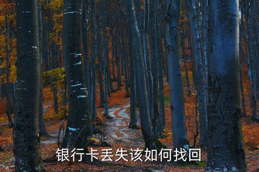 銀行卡丟失該如何找回