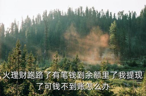 火理財(cái)怎么轉(zhuǎn)出余額，火錢理財(cái)?shù)卿洰惓Ｒ蔡岵怀霈F(xiàn)金怎么辦呢
