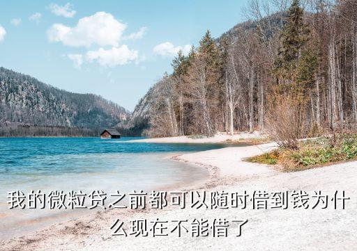 微粒貸額度下降怎么辦，沒有逾期過就是想再借點周轉(zhuǎn)一下為什么就借不出來了呢