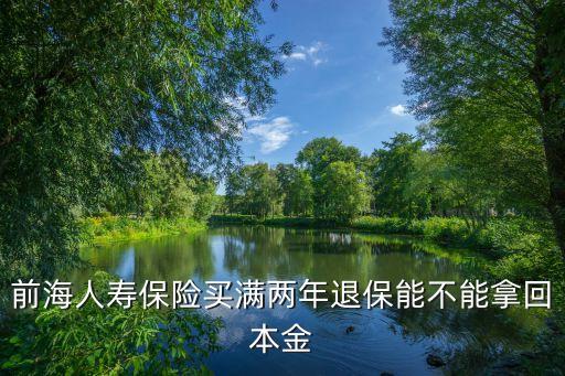 前海人壽保險(xiǎn)買(mǎi)滿兩年退保能不能拿回本金