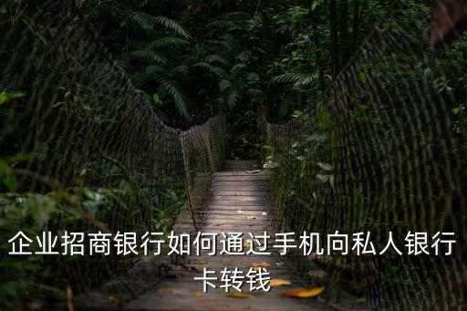 企業(yè)招商銀行如何通過手機向私人銀行卡轉錢