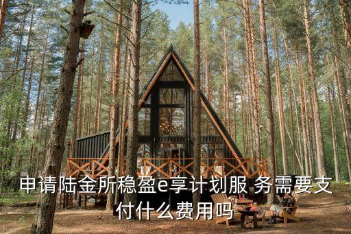 陸金所穩(wěn)贏e享計(jì)劃怎么，在哪兒申請(qǐng)陸金所的穩(wěn)盈e享計(jì)劃服務(wù)