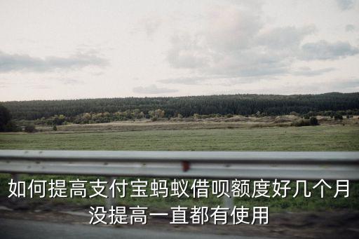 借唄額度3000怎么提，如何提高支付寶螞蟻借唄額度好幾個(gè)月沒提高一直都有使用