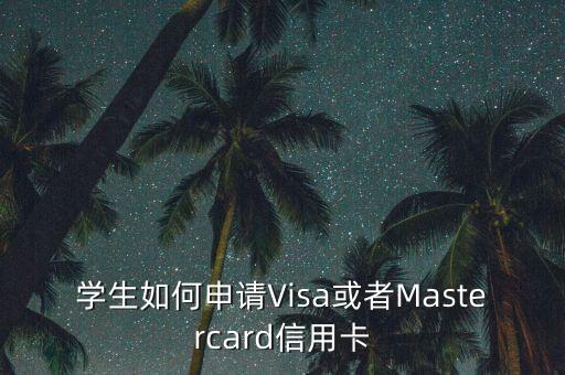 visa卡學(xué)生怎么辦理，高中生如何辦理VISA
