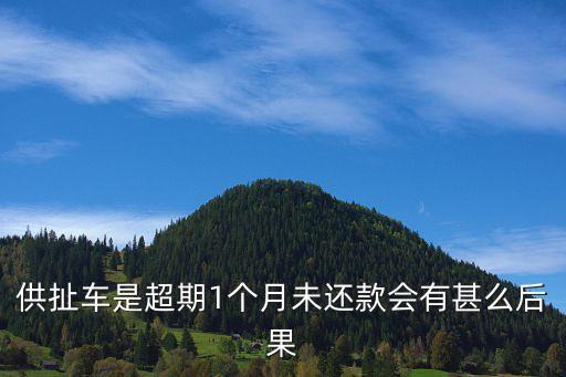 供扯車是超期1個月未還款會有甚么后果