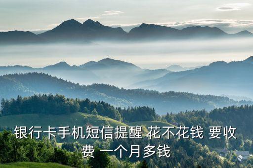 銀行短信通知怎么收費(fèi)標(biāo)準(zhǔn)，銀行卡手機(jī)短信提醒 花不花錢 要收費(fèi) 一個(gè)月多錢