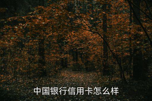 中銀華榕信用卡怎么樣，中國(guó)銀行的信用卡怎么樣啊