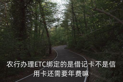 農(nóng)行辦理ETC綁定的是借記卡不是信用卡還需要年費(fèi)嘛