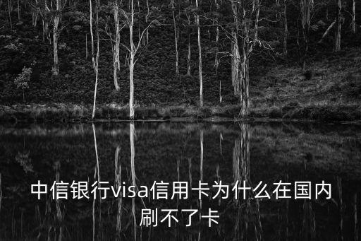中信銀行visa信用卡為什么在國內(nèi)刷不了卡