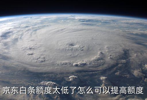 京東白條額度太低了怎么可以提高額度