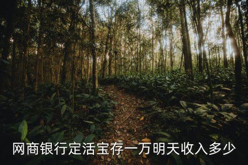 網(wǎng)商銀行定活寶存一萬(wàn)明天收入多少