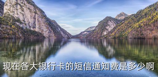 現(xiàn)在各大銀行卡的短信通知費(fèi)是多少啊