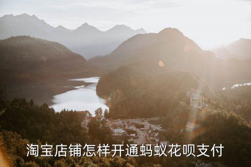 淘寶商家花唄怎么開通花唄，淘寶賣家怎么開通支持花唄付款
