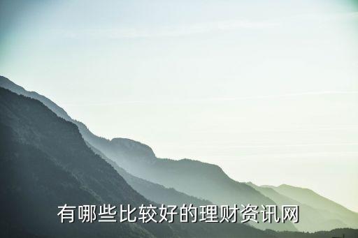 有哪些比較好的理財(cái)資訊網(wǎng)