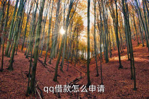 qq借款怎么申請(qǐng)