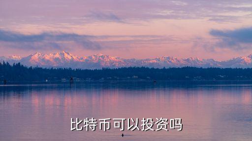 比特幣可以投資嗎