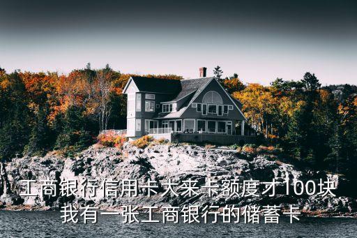 工商銀行信用卡大來卡額度才100塊 我有一張工商銀行的儲蓄卡