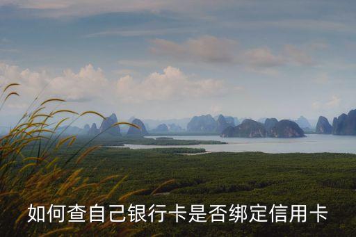 如何查自己銀行卡是否綁定信用卡