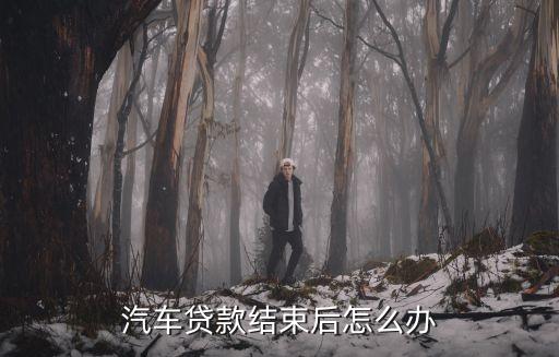 汽車貸款結(jié)束后怎么辦