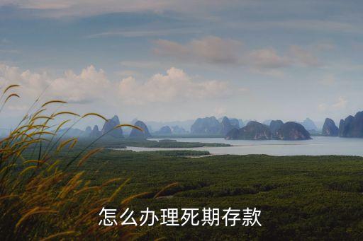 怎么辦理死期存款