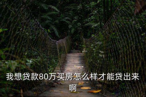 我想貸款80萬怎么辦理，我想供房 想跟銀行貸款80萬 沒有流水賬 還有其他辦法嗎