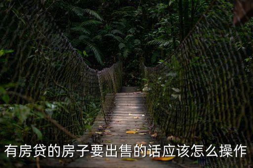 有房貸的房子要出售的話應(yīng)該怎么操作