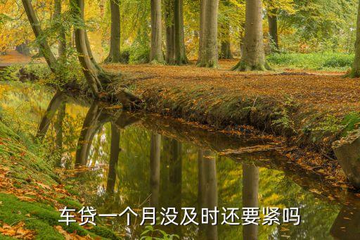 汽車貸款逾期一個月能怎么樣，汽車貸款一個月沒有還會怎么樣