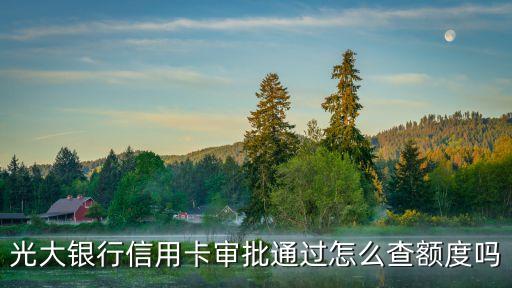 光大批卡了額度怎么查，剛通過審批的光大信用卡怎么查詢額度