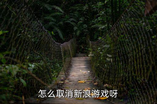 怎么取消新浪游戲呀
