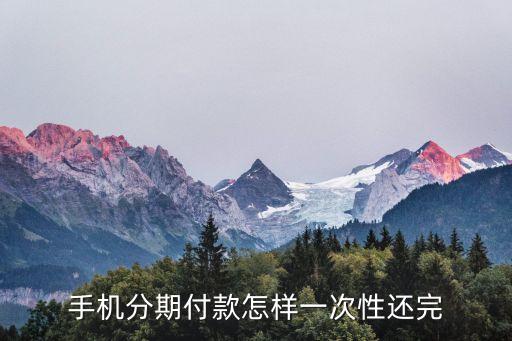 etc還款手機(jī)怎么還款，手機(jī)分期付款怎樣一次性還完