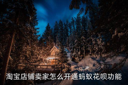淘寶怎么添加螞蟻花唄，淘寶要怎樣才能開通螞蟻花