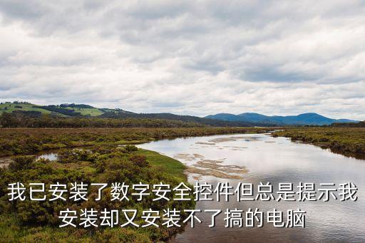 我已安裝了數(shù)字安全控件但總是提示我安裝卻又安裝不了搞的電腦