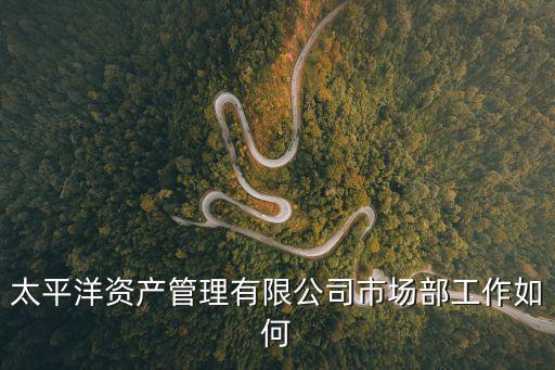 太平洋資產(chǎn)管理有限公司市場部工作如何