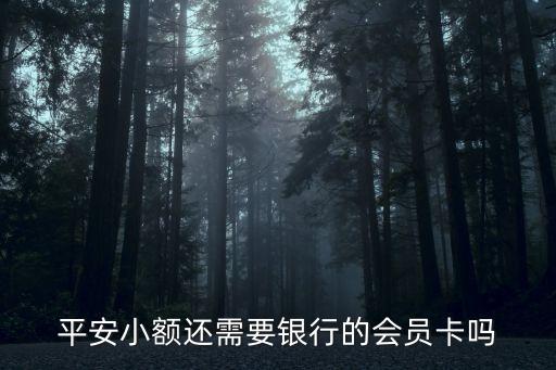 平安不帶卡是怎么用，平安小額還需要銀行的會員卡嗎