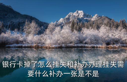 銀行卡掉了怎么掛失和補(bǔ)辦辦理掛失需要什么補(bǔ)辦一張是不是