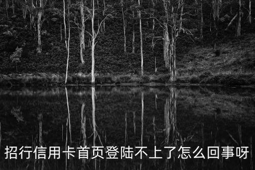 信用卡登錄不上怎么辦，為什么信用卡在網(wǎng)上登不上去呢