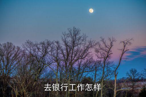 去銀行工作怎樣