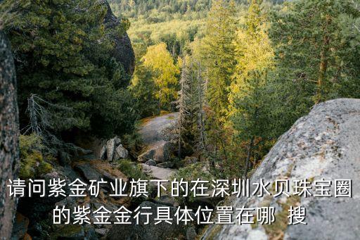 請問紫金礦業(yè)旗下的在深圳水貝珠寶圈的紫金金行具體位置在哪  搜