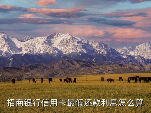 招商銀行信用卡最低還款利息怎么算