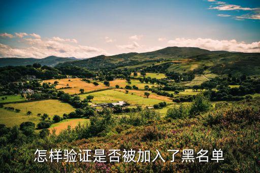 怎么知道自己是不是黑名單，怎么知道自己有沒被拉黑名單