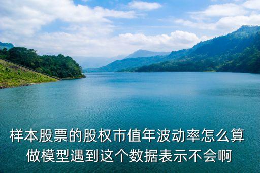 樣本股票的股權(quán)市值年波動(dòng)率怎么算 做模型遇到這個(gè)數(shù)據(jù)表示不會(huì)啊
