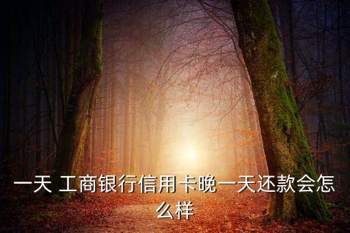 一天 工商銀行信用卡晚一天還款會(huì)怎么樣